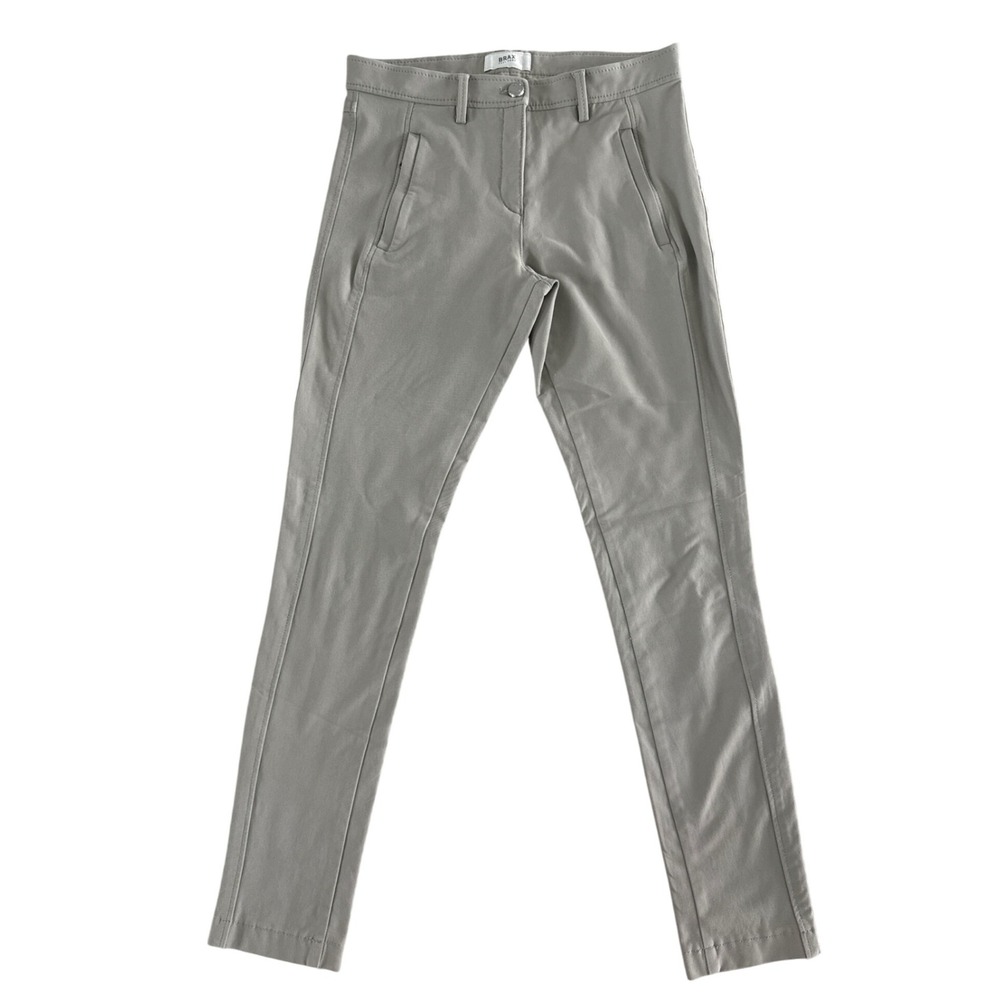 Brax Feel Good Midtown MT Pants Slim Fit Gray‎ Beige Casual Career 26-27 $198